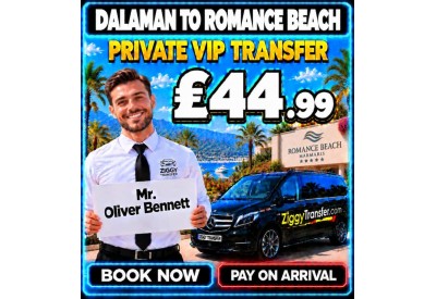 Dalaman to Romance Beach Hotel Marmaris